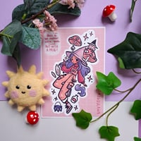 Image 1 of Frog Witch - A6 vinyl sticker