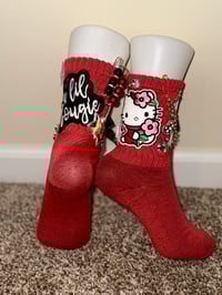 Image 5 of red hello kitty junk socks 