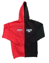 Fcknxtwk Blk/Red split hoodie