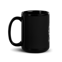 Image 3 of Lower Arizona Jewelry Black Web Black Glossy Mug