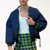 Image 1 of blue bomber jacket ジャケット