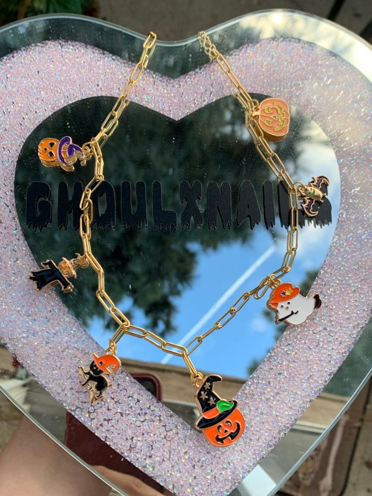 Image of Vintage Halloween Charm Necklace 