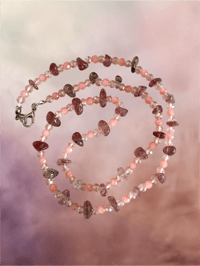 Image 2 of Strawberry Quartz Necklace 