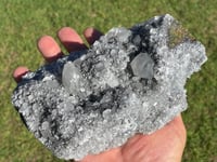 Image 19 of UV Calcite On Quartz Crystal With Chalcopyrite Specimen #1559