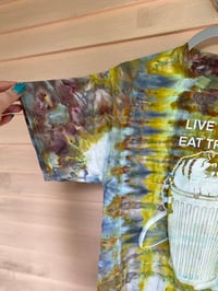 Image 2 of MEDIUM Live Fast Eat Trash Tie Dye Shirt I11