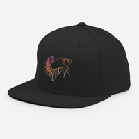 Image of Startail Betta Embroided Snapback Hat