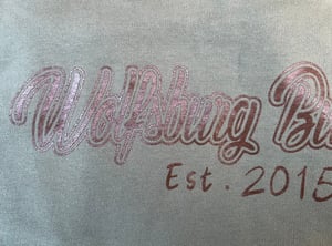 Image of WBC Army Green Sweatshirt with Brown print