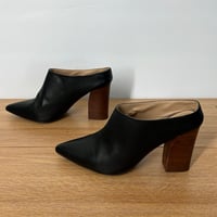 Image 4 of JOE’S Black Genuine Leather Women's Mule Shoes