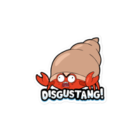 Disgustang Hermit Crab Waterproof Vinyl Decal