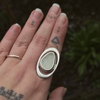 Image 3 of Sea glass sterling silver ring