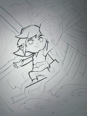 Image of Wind Waker Watercolor