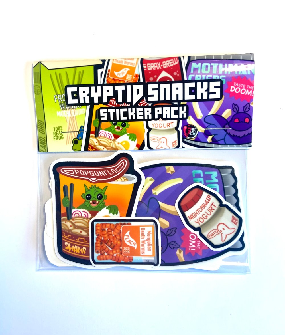 Cryptid Snacks Sticker Pack