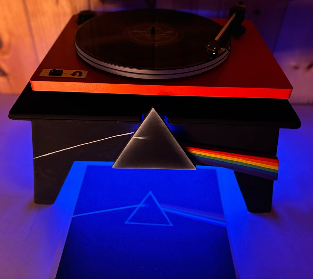 Image of Pink Floyd Dark Side of the Moon Turntable Table