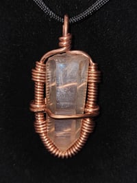 Pink Lemurian Quartz Pendant Serra Do Cabral, Brazil