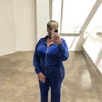 Sexy Velour Set(Blue)