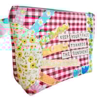 Image 2 of Keep Your Face Towards the Sunshine Pouch - RED