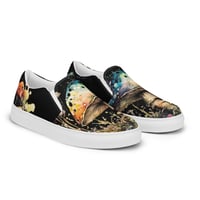 Image 1 of Colorful Watercolor Painting Mushroom/Mycology Women’s Slip-On Canvas Shoes