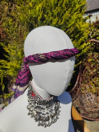 Image 2 of Milan Hareems/ Bloomer/ Balloon trousers with matching head scarf -dark pink upto 14 uk