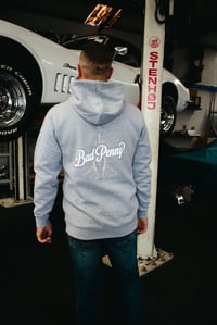 Image 1 of Grey Pinstripe Hoodie 