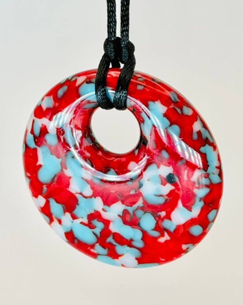 Image of Large round KC Current colors necklace