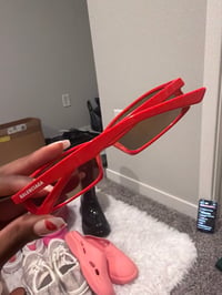 Image 1 of Red Balenciaga glasses