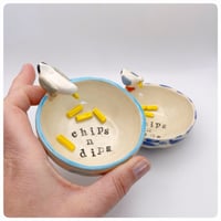 Image 3 of Mr Chips / Chips n dip sauce bowl 8 x 5 cm