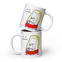 Image 2 of a journey White glossy mug 