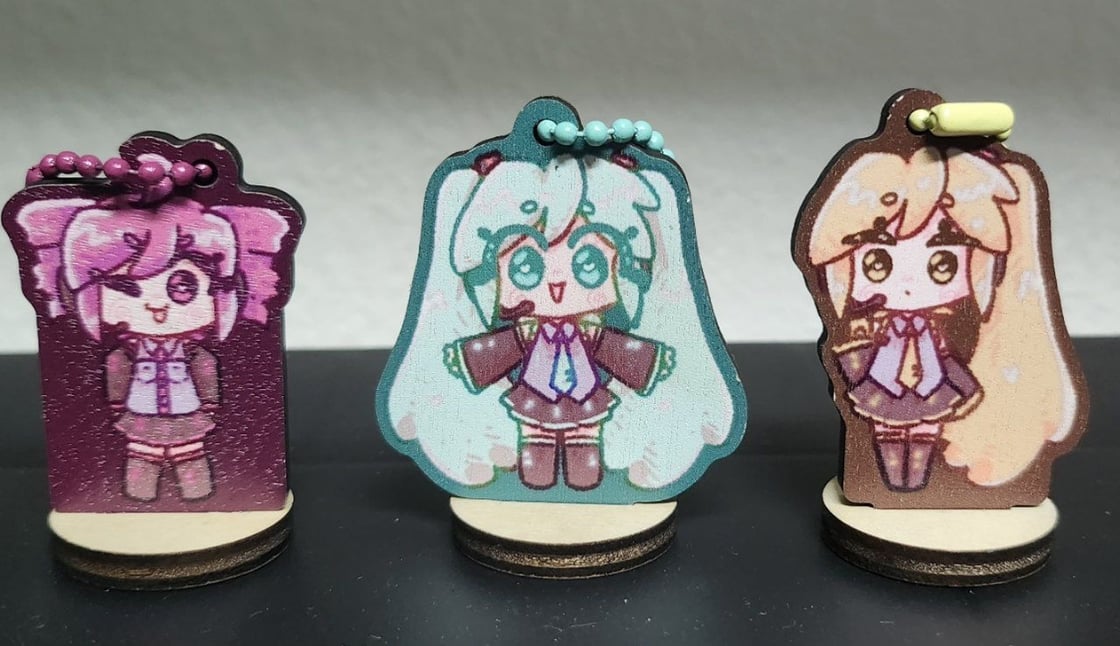 Image of Triple Baka mini standee charms [PRE-ORDER]