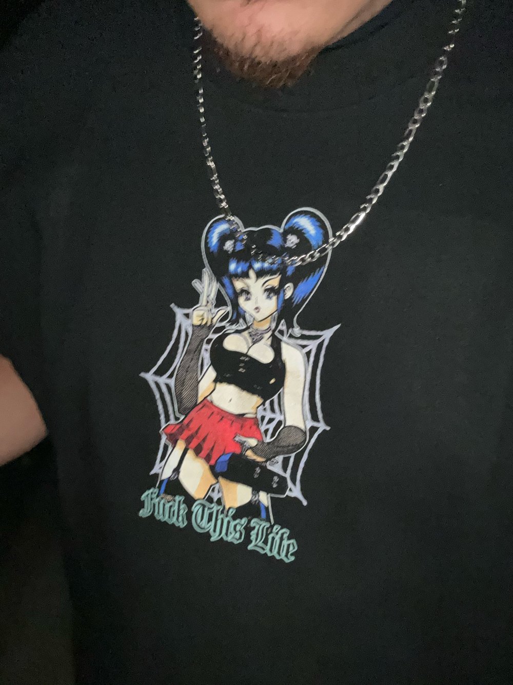 School Girl Raven Tee (BLACK)