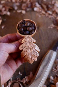 Image 7 of Oak Leaf~  Coffee Scoop