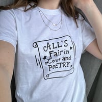 Image 3 of love and poetry shirt