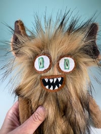 Image 3 of Weighted Small Happy Monster Embroidered