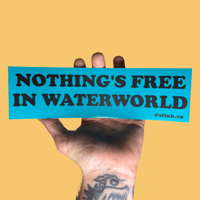 Waterworld Bumper Sticker