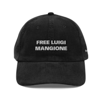 Image 1 of free luigi mangione Vintage corduroy cap