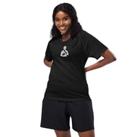 Image 2 of Unisex Embroidered Sports Jersey Black