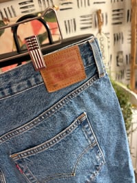 Image 2 of Levi distressed button fly shorts 