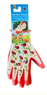 Image 1 of Gardening Gloves Fun Jobs Ladybirds