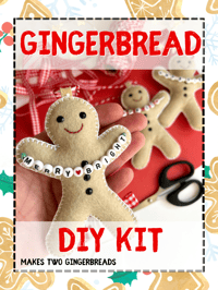 Image 1 of DIY Kit - Personalised Gingerbread Decoration MAKES TWO