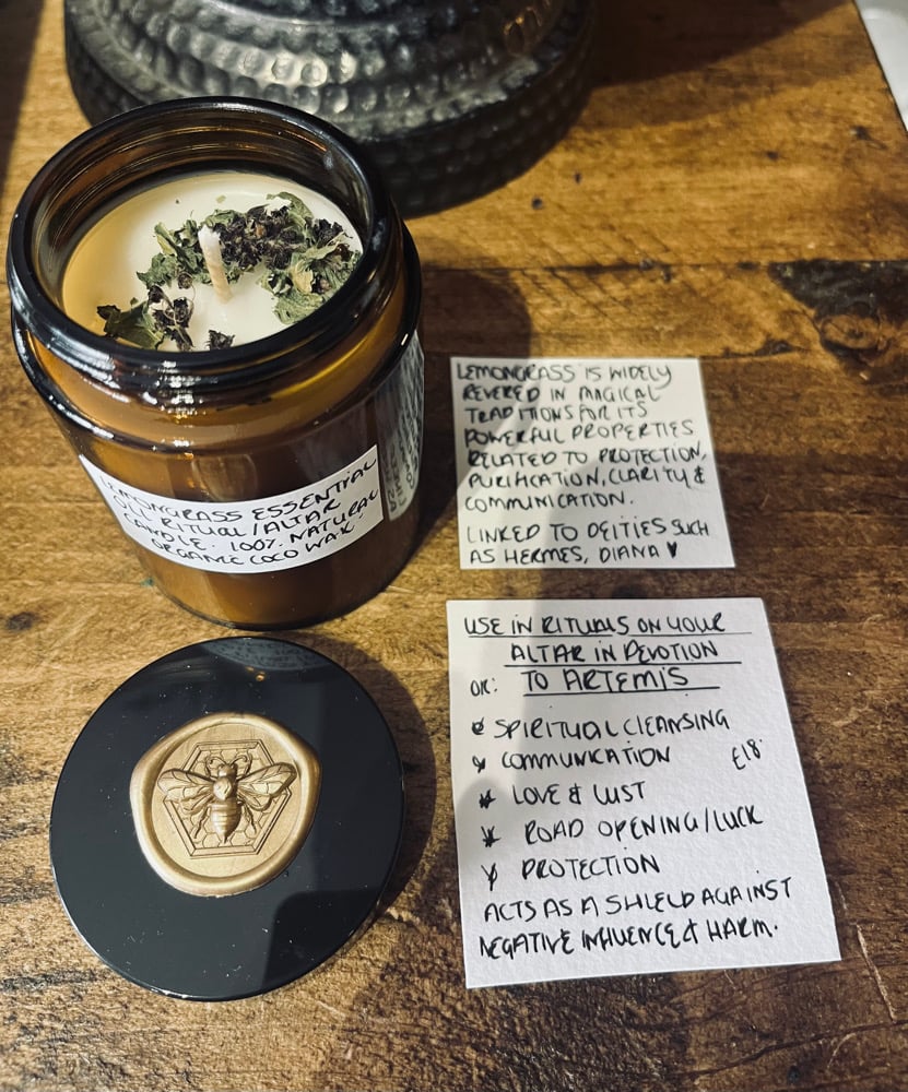 Image of Lemongrass Essential Oil Aromatherapy Candle