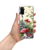 Image 11 of Beautiful Watercolor Mushroom Fungus Mycology W/Insects Art Clear Case for Samsung®