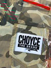 Image 5 of CHOYCE The Brand “Bloodline” Camo Shorts Red 
