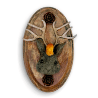 Mini Sculpture: Rust Jackalope