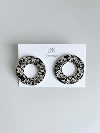 Paire de boucles d'oreilles céramique RONDA PERCA XL GRIBA GM