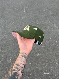Image 5 of PINK BRIM PARTLY CLOUDY OLIVE  ARIZONA DIAMONDBACKS CUSTOM FITTED