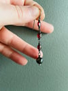 pearl and garnet earrings