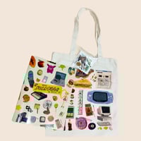Image 1 of Messy Things Tote Bag + 2024 Yearbook + Stickers