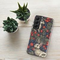 Image 18 of Boho Nature Cottagecore Inspired White Rabbits Among Berries Tough case for Samsung®