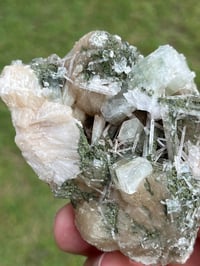 Image 15 of Green Apophyllite, Scolecite & Stilbite Specimen | India #3040