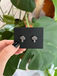 Grey Mushroom Studs