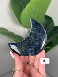 Image 8 of MOSS AGATE SELF STANDING MOONS